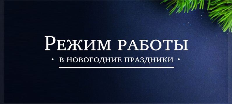 Режим работы в Новогодние праздники 2022 года