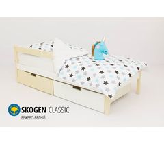 Детская кровать «Svogen classic бежево-белый»